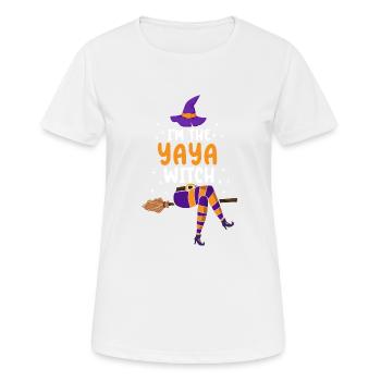 Je suis la sorcière Yaya - T-shirt respirant Femme - blanc - Devant - AI Model Female 172 dark (172cm)