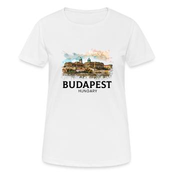 budapest Magyarorszag , Hungary - Frauen T-Shirt atmungsaktiv - Weiß - Vorne - AI Model Female 172 dark (172cm)