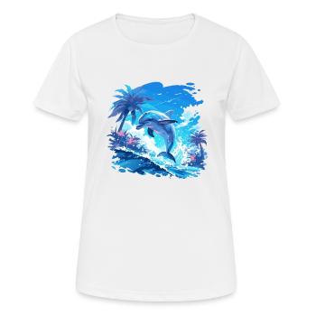 Dauphin Dauphins Dauphin - T-shirt respirant Femme - blanc - Devant - AI Model Female 172 dark (172cm)