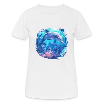 Dauphin Dauphins Dauphin - T-shirt respirant Femme - blanc - Devant - AI Model Female 172 dark (172cm)