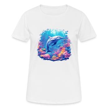 Dauphin Dauphins Dauphin - T-shirt respirant Femme - blanc - Devant - AI Model Female 172 dark (172cm)