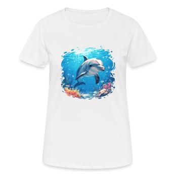 Dauphin Dauphins Dauphin - T-shirt respirant Femme - blanc - Devant - AI Model Female 172 dark (172cm)