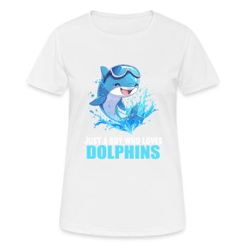 Dauphin Dauphins Dauphin - T-shirt respirant Femme - blanc - Devant - AI Model Female 172 dark (172cm)
