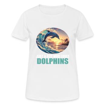Dauphin Dauphins Dauphin - T-shirt respirant Femme - blanc - Devant - AI Model Female 172 dark (172cm)