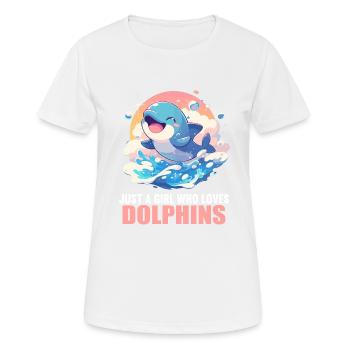 Dauphin Dauphins Dauphin - T-shirt respirant Femme - blanc - Devant - AI Model Female 172 dark (172cm)