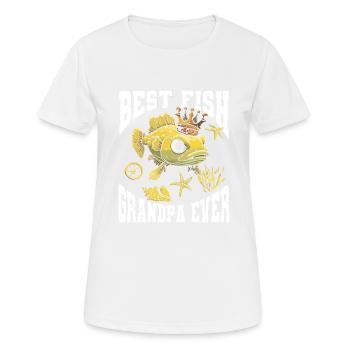 Aquariophile d’aquarium d’aquarium - T-shirt respirant Femme - blanc - Devant - AI Model Female 172 dark (172cm)