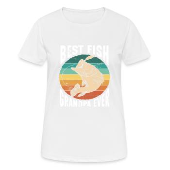 Aquariophile d’aquarium d’aquarium - T-shirt respirant Femme - blanc - Devant - AI Model Female 172 dark (172cm)