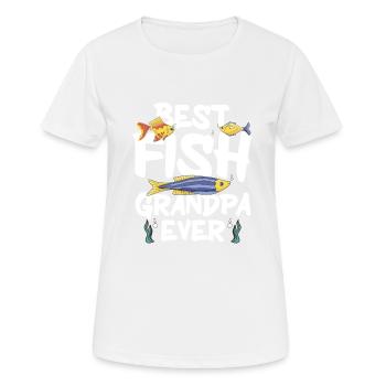 Aquariophile d’aquarium d’aquarium - T-shirt respirant Femme - blanc - Devant - AI Model Female 172 dark (172cm)