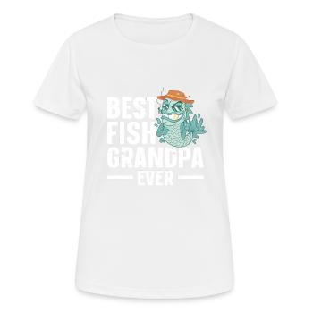 Aquariophile d’aquarium d’aquarium - T-shirt respirant Femme - blanc - Devant - AI Model Female 172 dark (172cm)