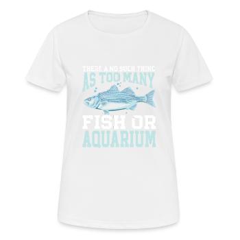 Aquariophile d’aquarium d’aquarium - T-shirt respirant Femme - blanc - Devant - AI Model Female 172 dark (172cm)