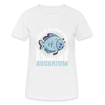 Aquariophile d’aquarium d’aquarium - T-shirt respirant Femme - blanc - Devant - AI Model Female 172 dark (172cm)