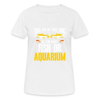 Aquariophile d’aquarium d’aquarium - T-shirt respirant Femme - blanc - Devant - AI Model Female 172 dark (172cm)