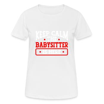 Babysitter Babysitting - Frauen T-Shirt atmungsaktiv - Weiß - Vorne - AI Model Female 172 dark (172cm)
