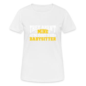 Babysitter Babysitting - Frauen T-Shirt atmungsaktiv - Weiß - Vorne - AI Model Female 172 dark (172cm)