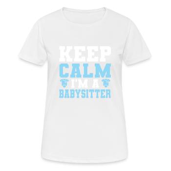 Babysitter Babysitting - Frauen T-Shirt atmungsaktiv - Weiß - Vorne - AI Model Female 172 dark (172cm)