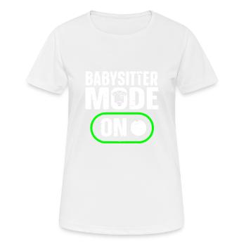 Babysitter Babysitting - Frauen T-Shirt atmungsaktiv - Weiß - Vorne - AI Model Female 172 dark (172cm)
