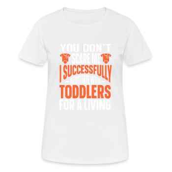 Babysitter Babysitting - Frauen T-Shirt atmungsaktiv - Weiß - Vorne - AI Model Female 172 dark (172cm)