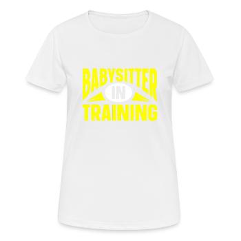 Babysitter Babysitting - Frauen T-Shirt atmungsaktiv - Weiß - Vorne - AI Model Female 172 dark (172cm)