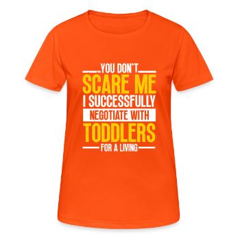 Babysitter Babysitting - Women's Breathable T-Shirt - neon orange - Front - AI Model Female 172 dark (172cm)