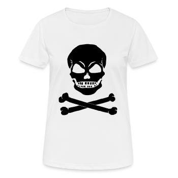 SCHAEDEL X - 1C - Women's Breathable T-Shirt - white - Front - AI Model Female 172 dark (172cm)