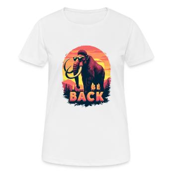 Funny Mammut Steinzeit für einen Mammutliebhaber - Frauen T-Shirt atmungsaktiv - Weiß - Vorne - AI Model Female 172 dark (172cm)
