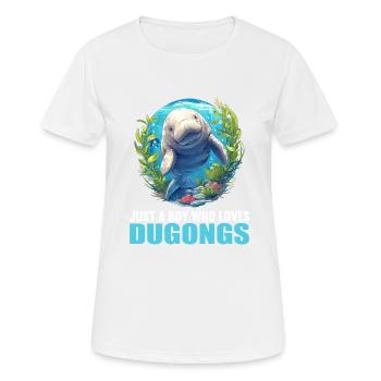 Manatee Dugongs Dugong - Women's Breathable T-Shirt - white - Front - AI Model Female 172 dark (172cm)