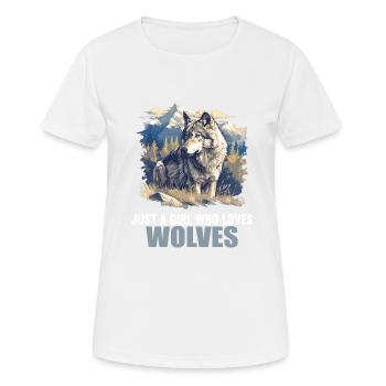 Loups Loup - T-shirt respirant Femme - blanc - Devant - AI Model Female 172 dark (172cm)