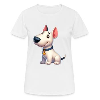 bull terrier 5 - T-shirt respirant Femme - blanc - Devant - AI Model Female 172 dark (172cm)