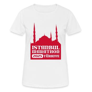 Istanbul - Marathon - 2025 - Turkey - Women's Breathable T-Shirt - white - Front - AI Model Female 172 dark (172cm)