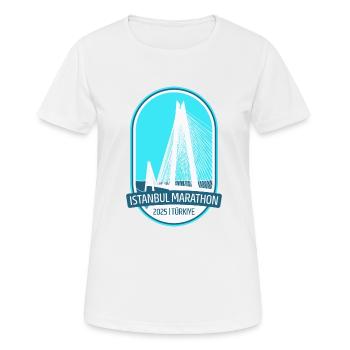 Istanbul - Marathon - 2025 - Turkey - Women's Breathable T-Shirt - white - Front - AI Model Female 172 dark (172cm)