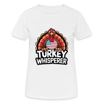 Lustiger Thanksgiving Truthahn - Frauen T-Shirt atmungsaktiv - Weiß - Vorne - AI Model Female 172 dark (172cm)