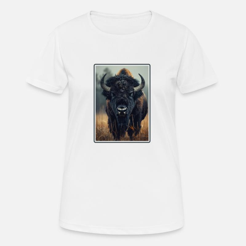 Bisons Bison - Women's Breathable T-Shirt - white
