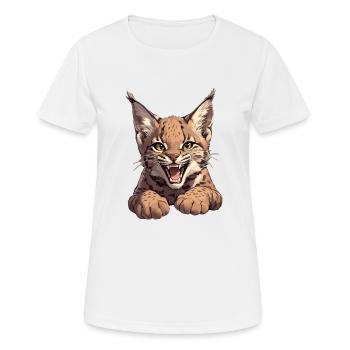 Bobcats Rotluchse Rotluchs Luchs - Frauen T-Shirt atmungsaktiv - Weiß - Vorne - AI Model Female 172 dark (172cm)