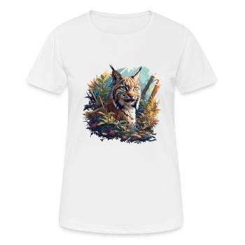 Bobcats Rotluchse Rotluchs Luchs - Frauen T-Shirt atmungsaktiv - Weiß - Vorne - AI Model Female 172 dark (172cm)