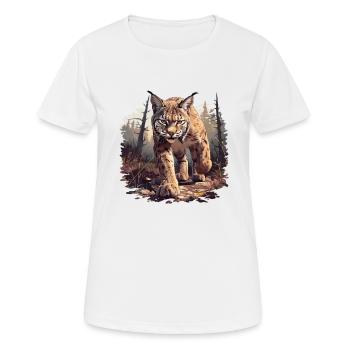 Bobcats Rotluchse Rotluchs Luchs - Frauen T-Shirt atmungsaktiv - Weiß - Vorne - AI Model Female 172 dark (172cm)