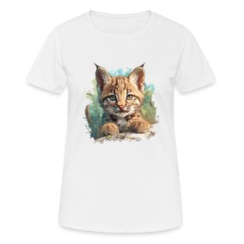 Bobcats Rotluchse Rotluchs Luchs - Frauen T-Shirt atmungsaktiv - Weiß - Vorne - AI Model Female 172 dark (172cm)