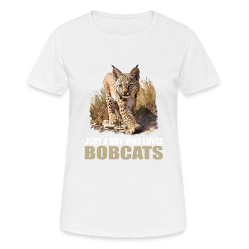 Bobcats Rotluchse Rotluchs Luchs - Frauen T-Shirt atmungsaktiv - Weiß - Vorne - AI Model Female 172 dark (172cm)