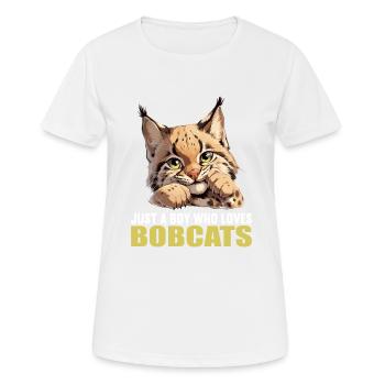 Bobcats Rotluchse Rotluchs Luchs - Frauen T-Shirt atmungsaktiv - Weiß - Vorne - AI Model Female 172 dark (172cm)