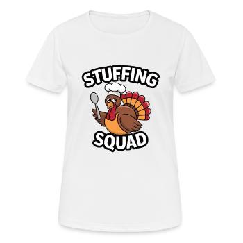 Funny Thanksgiving Turkey - Women's Breathable T-Shirt - white - Front - AI Model Female 172 dark (172cm)