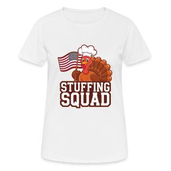 Lustiger Thanksgiving Truthahn - Frauen T-Shirt atmungsaktiv - Weiß - Vorne - AI Model Female 172 dark (172cm)