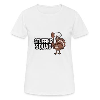 Lustiger Thanksgiving Truthahn - Frauen T-Shirt atmungsaktiv - Weiß - Vorne - AI Model Female 172 dark (172cm)