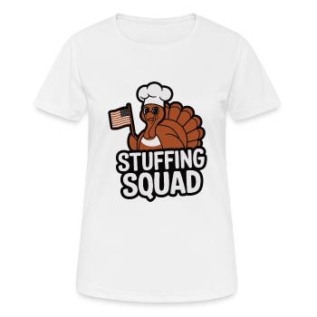 Lustiger Thanksgiving Truthahn - Frauen T-Shirt atmungsaktiv - Weiß - Vorne - AI Model Female 172 dark (172cm)