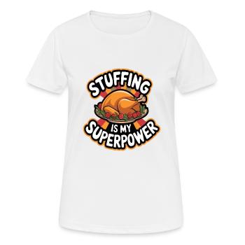 Lustiger Thanksgiving Truthahn - Frauen T-Shirt atmungsaktiv - Weiß - Vorne - AI Model Female 172 dark (172cm)