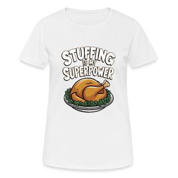 Lustiger Thanksgiving Truthahn - Frauen T-Shirt atmungsaktiv - Weiß - Vorne - AI Model Female 172 dark (172cm)