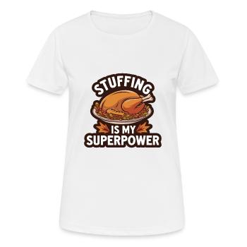 Lustiger Thanksgiving Truthahn - Frauen T-Shirt atmungsaktiv - Weiß - Vorne - AI Model Female 172 dark (172cm)