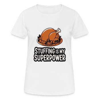 Lustiger Thanksgiving Truthahn - Frauen T-Shirt atmungsaktiv - Weiß - Vorne - AI Model Female 172 dark (172cm)