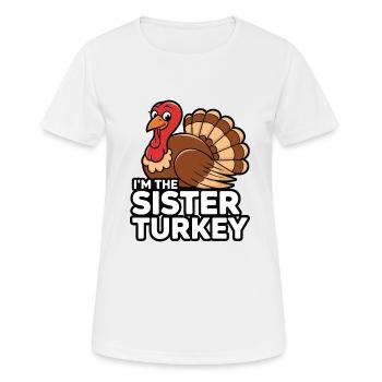 Lustiger Thanksgiving Truthahn - Frauen T-Shirt atmungsaktiv - Weiß - Vorne - AI Model Female 172 dark (172cm)