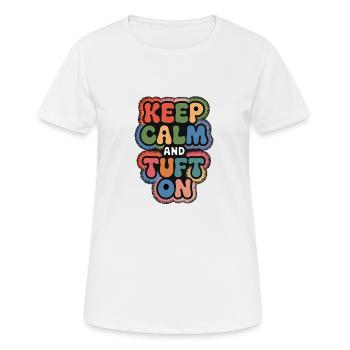 Diy-teppich Lustiger Teppich Tufting - Frauen T-Shirt atmungsaktiv - Weiß - Vorne - AI Model Female 172 dark (172cm)
