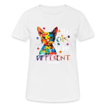 It's ok to be different – autism - Women's Breathable T-Shirt - white - Front - AI Model Female 172 dark (172cm)
