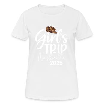 Voyage entre filles Nashville 2025 - T-shirt respirant Femme - blanc - Devant - AI Model Female 172 dark (172cm)